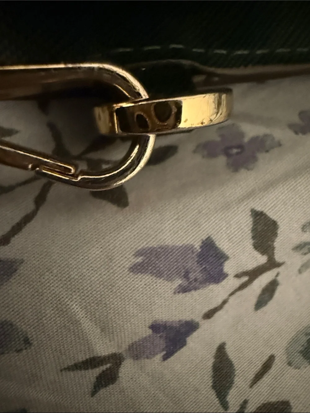 Michael Kors Forest Green Saffiano Leather Wallet with Gold Hardware